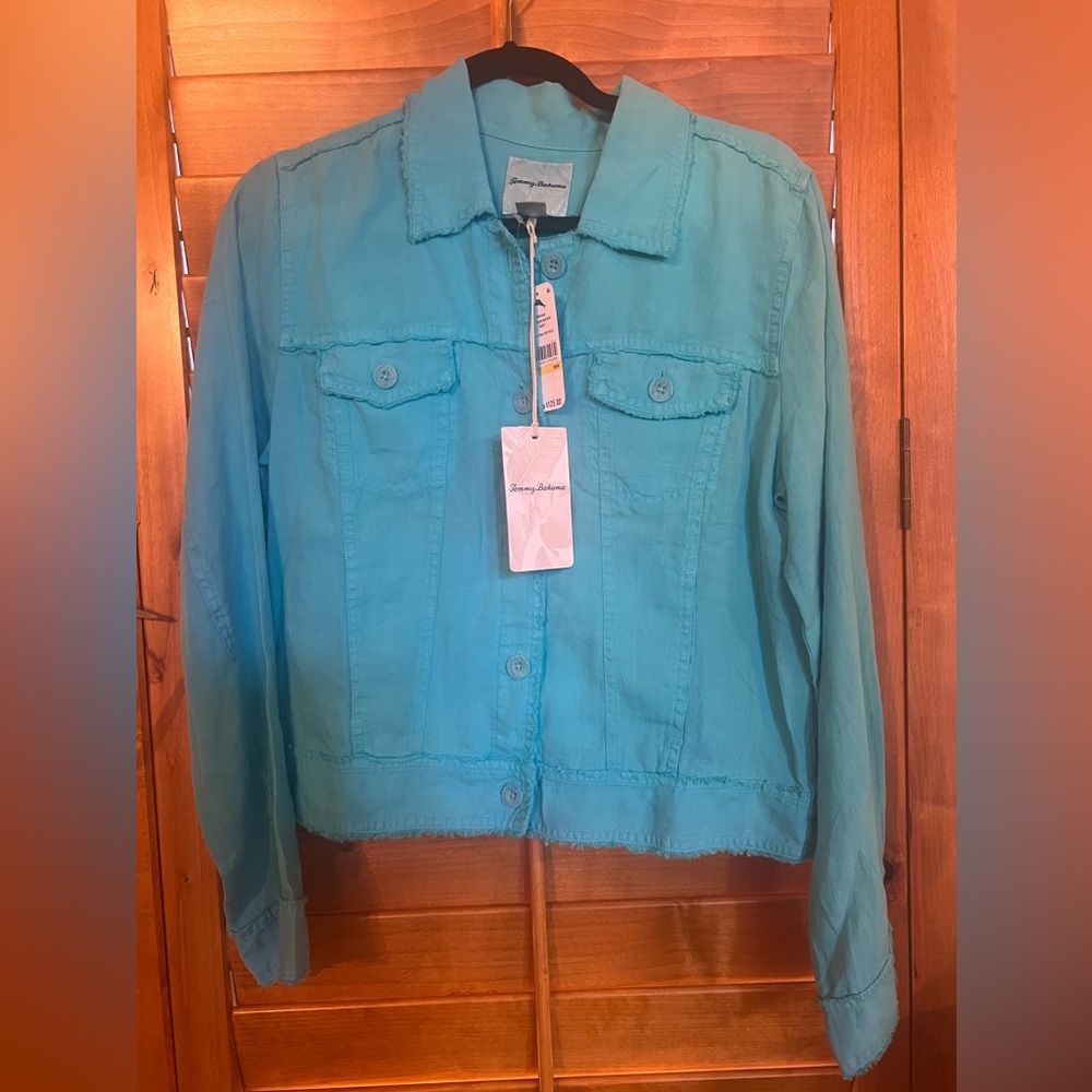 Tommy Bahama Women’s Two Palms Raw Edges Jacket Sz M